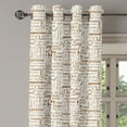 thumbnail image 1 of Ambesonne Cream Umber Grommet Curtain Single Panel, Americano Coffee, 50"x60", Umber and Cream, 1 of 5