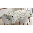thumbnail image 1 of Ambesonne Crocodile Tablecloth Rectangular Table Cover, Crocodile Flamingo Doodle, 52"x70", Pistachio Green Blush, 1 of 4