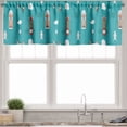 thumbnail image 1 of Ambesonne Cruise Ship Valance Pack of 2, Top View of Sea Ships, 54"X18", Multicolor, 1 of 4