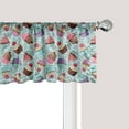 thumbnail image 1 of Ambesonne Cupcake Window Valance, Pastry Cakes Calligraphy, 54" X 12", Multicolor, 1 of 3