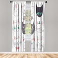 thumbnail image 1 of Ambesonne Curtains, Pair of 28"x63", Blush Brown, 1 of 2
