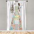 thumbnail image 1 of Ambesonne Curtains, Pair of 28"x63", Dark Brown, 1 of 2