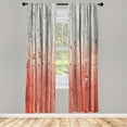 thumbnail image 1 of Ambesonne Curtains, Pair of 28"x63", Dark Coral, 1 of 2