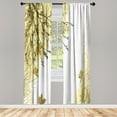 thumbnail image 1 of Ambesonne Curtains, Pair of 28"x63", Dark Khaki, 1 of 2