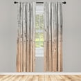 thumbnail image 1 of Ambesonne Curtains, Pair of 28"x63", Pale Peach, 1 of 2