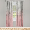 thumbnail image 1 of Ambesonne Curtains, Pair of 28"x63", Pale Pink, 1 of 2