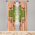 thumbnail image 1 of Ambesonne Curtains, Pair of 28"x63", Pale Rose Multicolor, 1 of 2