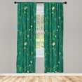 thumbnail image 1 of Ambesonne Curtains, Pair of 28"x63", Sea Green, 1 of 2
