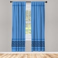 thumbnail image 1 of Ambesonne Curtains, Pair of 28"x84", Blue, 1 of 2