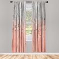 thumbnail image 1 of Ambesonne Curtains, Pair of 28"x84", Burnt Sienna, 1 of 2