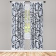 thumbnail image 1 of Ambesonne Curtains, Pair of 28"x84", Charcoal Grey, 1 of 2