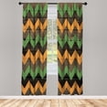 thumbnail image 1 of Ambesonne Curtains, Pair of 28"x84", Fern Green, 1 of 2