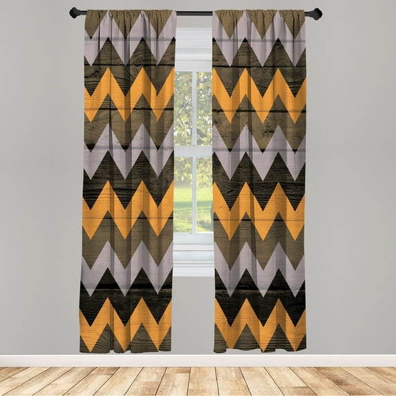 Ambesonne Curtains, Pair of 28"x84", Pale Lavender