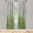 thumbnail image 1 of Ambesonne Curtains, Pair of 28"x84", Pale Olive, 1 of 2