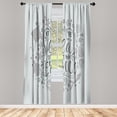 thumbnail image 1 of Ambesonne Curtains, Pair of 28"x84", Pearl Coconut, 1 of 2