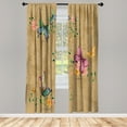 thumbnail image 1 of Ambesonne Curtains, Pair of 28"x84", Sand Brown, 1 of 2