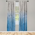 thumbnail image 1 of Ambesonne Curtains, Pair of 28"x95", Azure Blue, 1 of 2