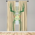 thumbnail image 1 of Ambesonne Curtains, Pair of 28"x95", Beige Green, 1 of 2