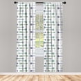 thumbnail image 1 of Ambesonne Curtains, Pair of 28"x95", Blue and Green, 1 of 2