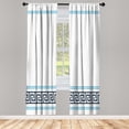 thumbnail image 1 of Ambesonne Curtains, Pair of 28"x95", Blue and White, 1 of 2