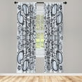 thumbnail image 1 of Ambesonne Curtains, Pair of 28"x95", Charcoal Grey, 1 of 2