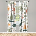 thumbnail image 1 of Ambesonne Curtains, Pair of 28"x95", Dark Eggshell Orange, 1 of 2