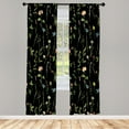 thumbnail image 1 of Ambesonne Curtains, Pair of 28"x95", Dark Grey, 1 of 2