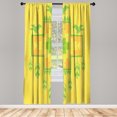 thumbnail image 1 of Ambesonne Curtains, Pair of 28"x95", Green Yellow, 1 of 2