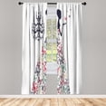 thumbnail image 1 of Ambesonne Curtains, Pair of 28"x95", Laurel Green, 1 of 2