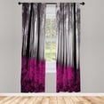 thumbnail image 1 of Ambesonne Curtains, Pair of 28"x95", Magenta Grey, 1 of 2