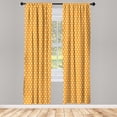 thumbnail image 1 of Ambesonne Curtains, Pair of 28"x95", Marigold Cream, 1 of 2
