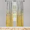 thumbnail image 1 of Ambesonne Curtains, Pair of 28"x95", Mustard Pearl, 1 of 2