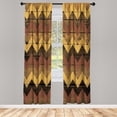 thumbnail image 1 of Ambesonne Curtains, Pair of 28"x95", Pale Chocolate, 1 of 2