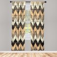thumbnail image 1 of Ambesonne Curtains, Pair of 28"x95", Pastel Brown, 1 of 2