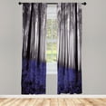 thumbnail image 1 of Ambesonne Curtains, Pair of 28"x95", Quartz Black, 1 of 2