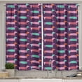 thumbnail image 1 of Ambesonne Dachshund Kitchen Curtains, Sixties Style Puppy, 55"x39", Multicolor, 1 of 2