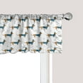 thumbnail image 1 of Ambesonne Dachshund Window Valance, Dog in Pullover Snowflake, 54" X 18", Ginger Dark Turquoise, 1 of 3