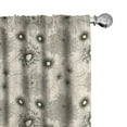 thumbnail image 1 of Ambesonne Dahlia Curtains, Vintage Garden Design, Pair of 28"x63", Beige Dark Green, 1 of 5