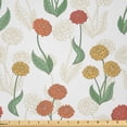 thumbnail image 1 of Ambesonne Dahlia Fabric by the Yard Microfiber, Garden Blossom Peony Beauty, 3 Yards, Burnt Orange Mustard, 1 of 1