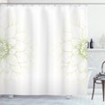 thumbnail image 1 of Ambesonne Dahlia Flower Shower Curtain, Sunflower Like Petals, 69"Wx75"L, Avocado Green, 1 of 4