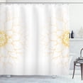 thumbnail image 1 of Ambesonne Dahlia Flower Shower Curtain, Sunflower Like Petals, 69"Wx84"L, Earth Yellow, 1 of 4