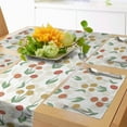 thumbnail image 1 of Ambesonne Dahlia Table Runner & Placemats, Garden Blossom Peony Beauty, Placemat 4 pcs + Runner 16"x90", Burnt Orange Mustard, 1 of 2