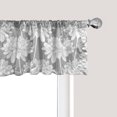 thumbnail image 1 of Ambesonne Dahlia Window Valance, Neutral Toned Garden Art, 54" X 18", Pale Grey and White, 1 of 3