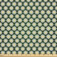 thumbnail image 1 of Ambesonne Daisy Fabric by the Yard Upholstery, Natural Camomile Flower Motif, 3 Yards, Emerald Yellow and White, 1 of 5