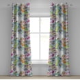 thumbnail image 1 of Ambesonne Daisy Grommet Curtain, Chamomiles Wild Meadow Flower, 50"x120", Pale Lilac and Multicolor, 1 of 5