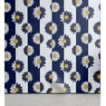 thumbnail image 1 of Ambesonne, Daisy Peel & Stick Wallpaper for Home, Pop Art Chamomile Flower Art, 13"x36", Dark Lavender White, 1 of 5