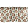 thumbnail image 1 of Ambesonne Daisy Window Valance, Feminine Summer Garden with Vertically Situated Petals on Tall Stems with Leaf Motifs, Curtain Valance for Kitchen Bedroom Decor with Rod Pocket, 54" X 18", Multicolor, 1 of 2