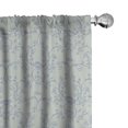 thumbnail image 1 of Ambesonne Damask Curtains, Swirling Lotus Flowers Art, Pair of 28"x84", Pale Mint Green Lavender, 1 of 4
