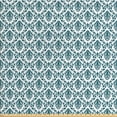 thumbnail image 1 of Ambesonne Damask Fabric by the Yard Upholstery, Baroque Vintage Boho, 5 Yards, Green White, 1 of 4