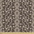 thumbnail image 1 of Ambesonne Damask Fabric by the Yard Upholstery, Classic Baroque Medieval, 2 Yards, Rose Brown, 1 of 5